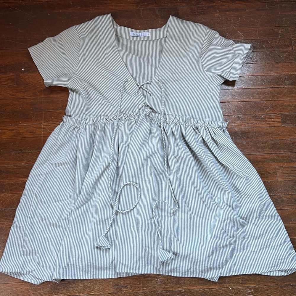 Stripe Short Sleeve Dress
